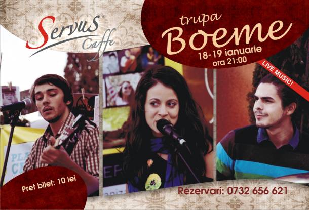 Trupa Boeme la Servus Caffe - Maritimo